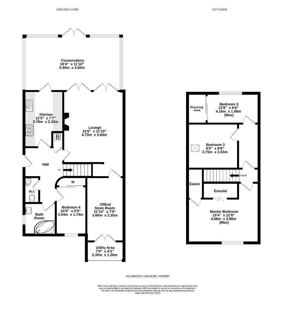 Property details for Holmwood Gardens, Formby, Liverpool £345,000 Sold (STC) Vebra